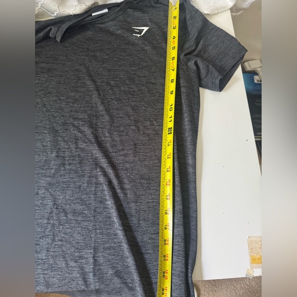 GYMSHARK arrival tee in black/silhouette gray marl size S Small Men's Athletic - Picture 8 of 9